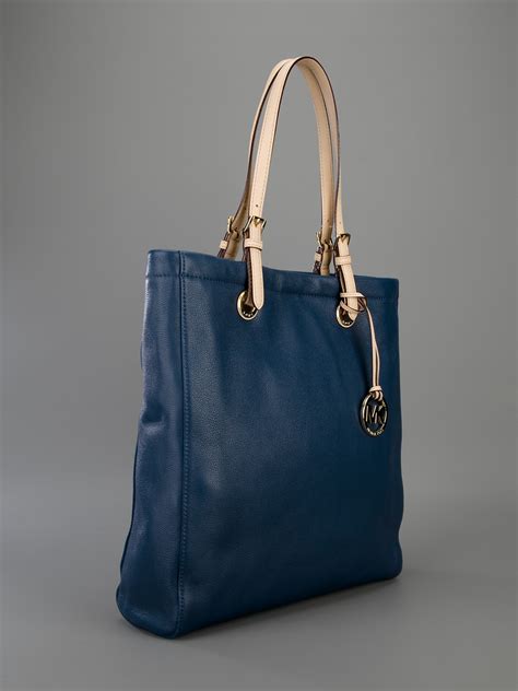 michael kors blue bag acorn|michael kors blue tote bag.